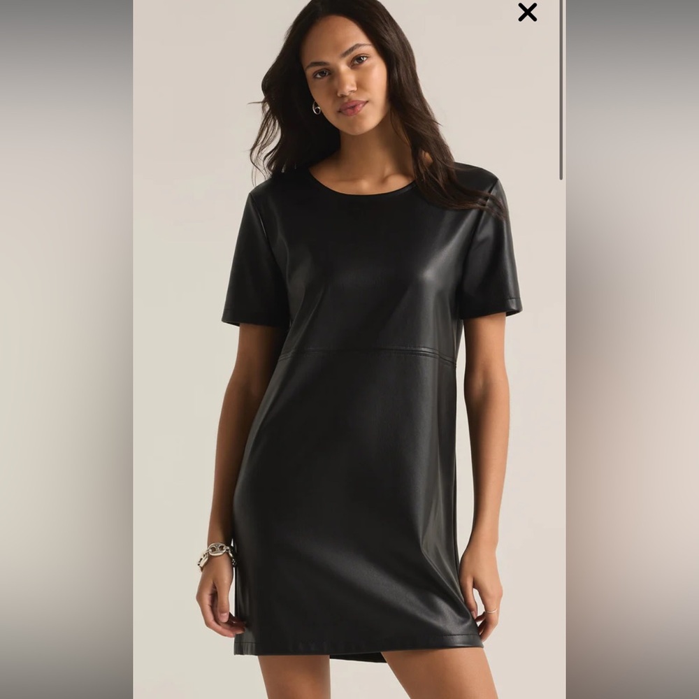 Faux Leather Mini Dress, Z Supply